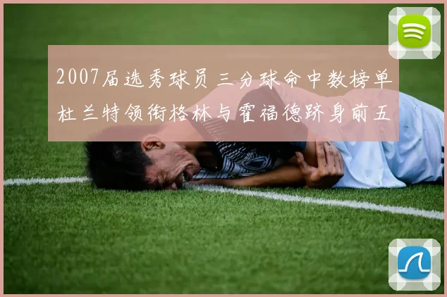 2007届选秀球员三分球命中数榜单杜兰特领衔格林与霍福德跻身前五